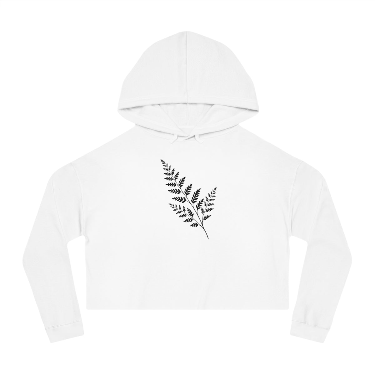 Wild Fern Cropped Hooded Sweatshirt