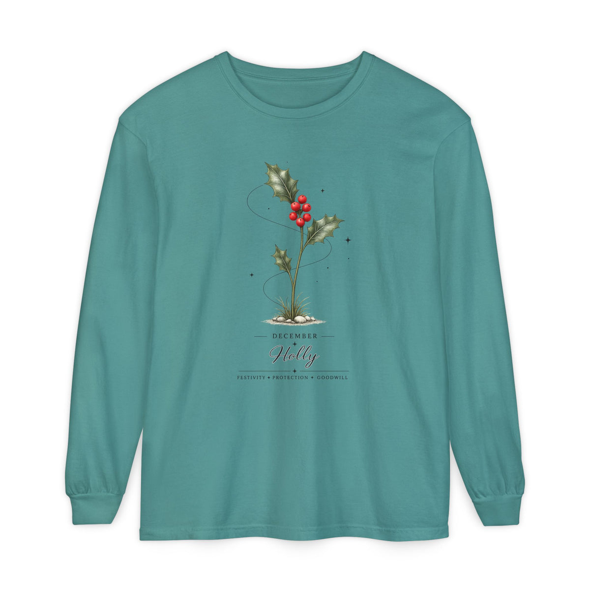 December Birth Flower Long Sleeve T-Shirt