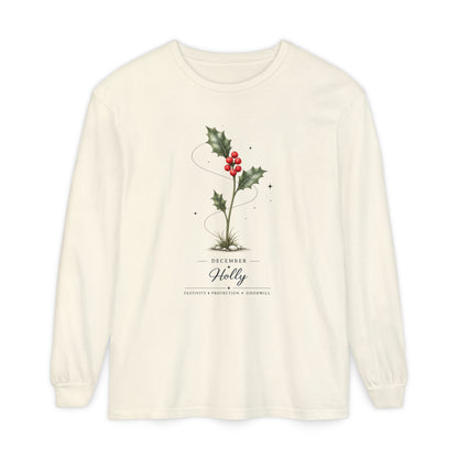 December Birth Flower Long Sleeve T-Shirt