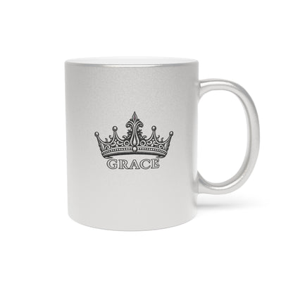 Grace Crown Metallic Mug (Silver\Gold)