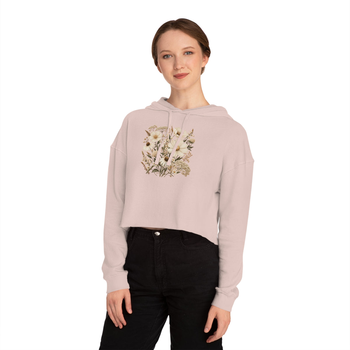 Quiet Grace Cropped Hooded Sweatshirt