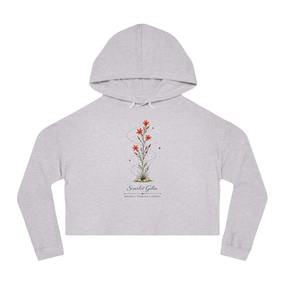 Scarlet Gilia Cropped Hooded Sweatshirt