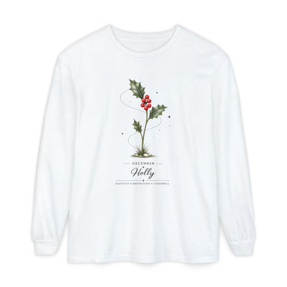 December Birth Flower Long Sleeve T-Shirt