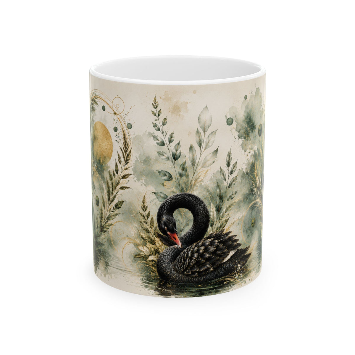Emerald Grace Ceramic Mug, (11oz, 15oz)
