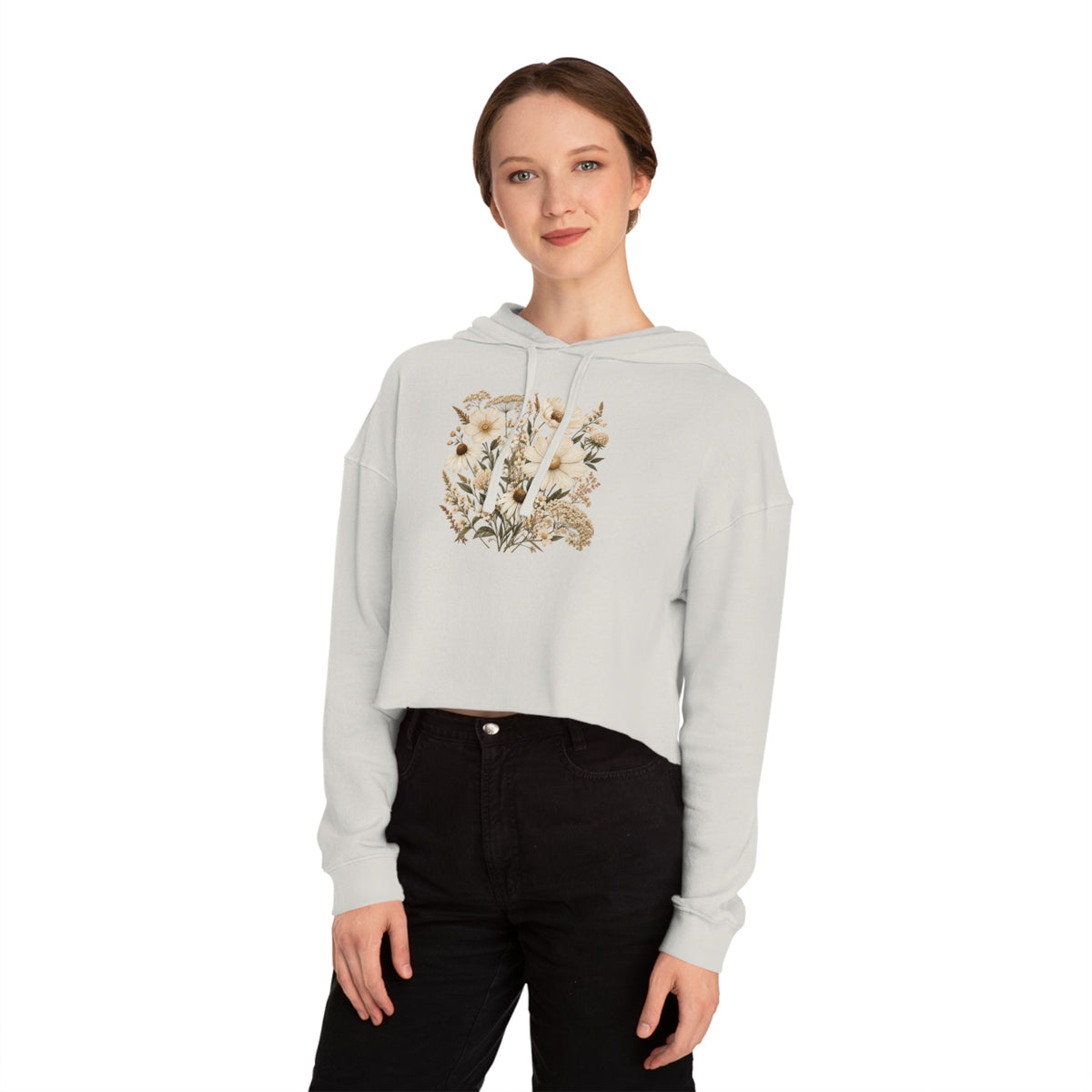 Quiet Grace Cropped Hooded Sweatshirt