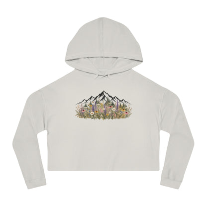 Summit Blooms Cropped Hooded Sweatshirt
