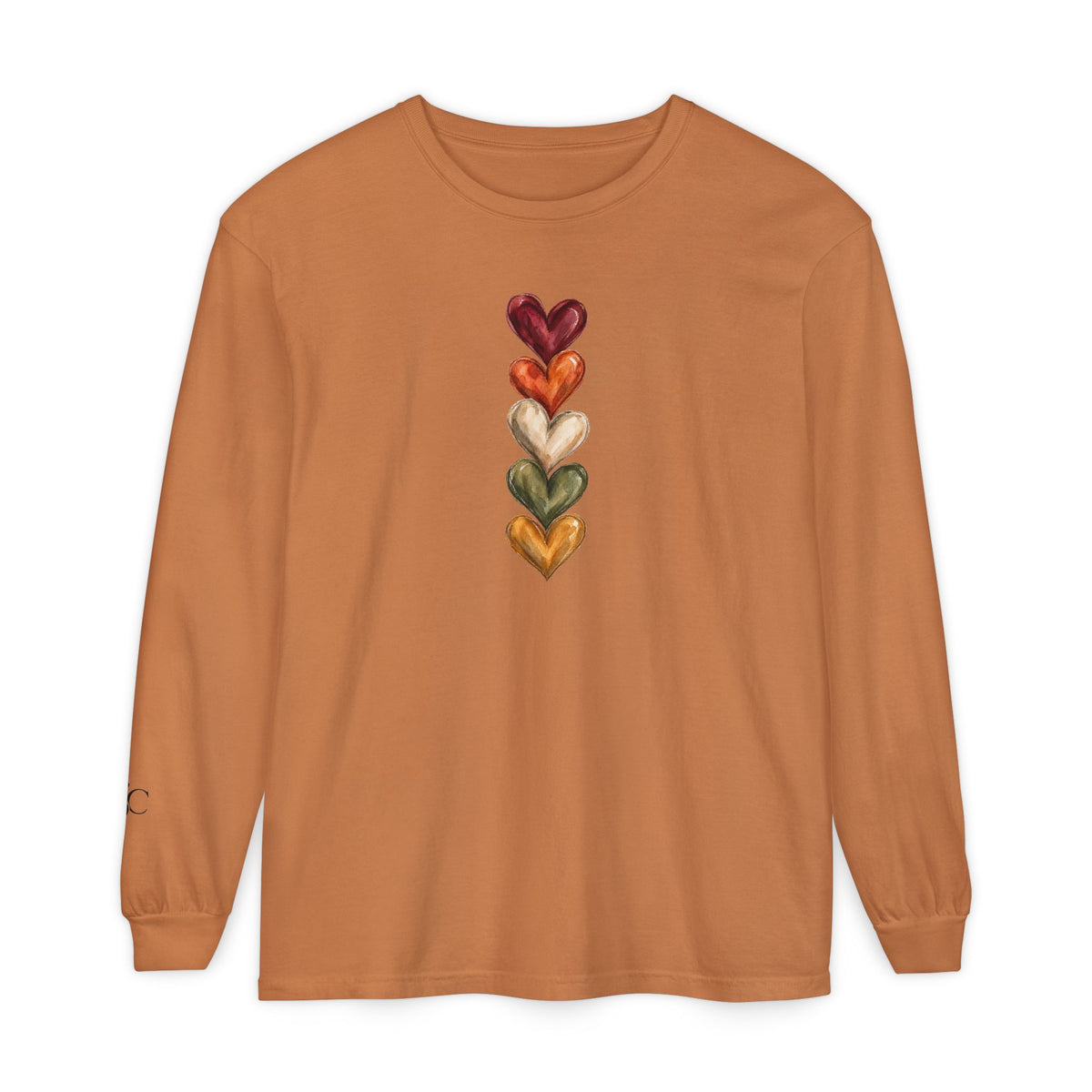 Hearts of Autumn Long Sleeve T-Shirt