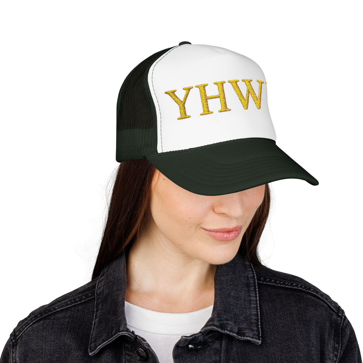 YHWH Embroidered Foam Trucker Hat