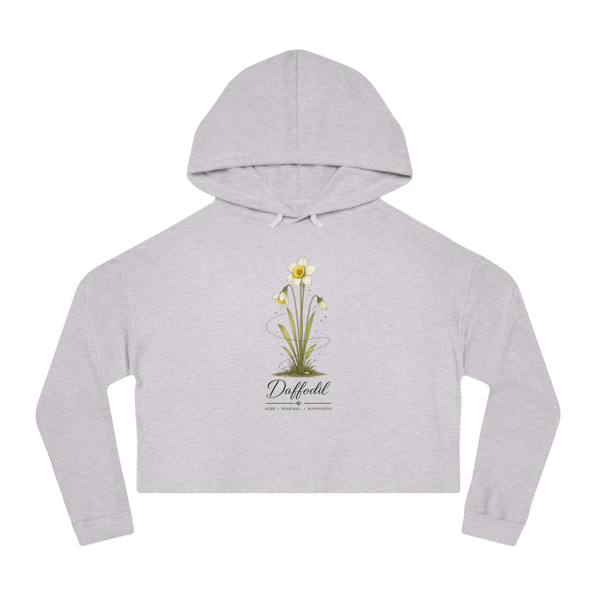 Daffodil Cropped Hooded Sweatshirt