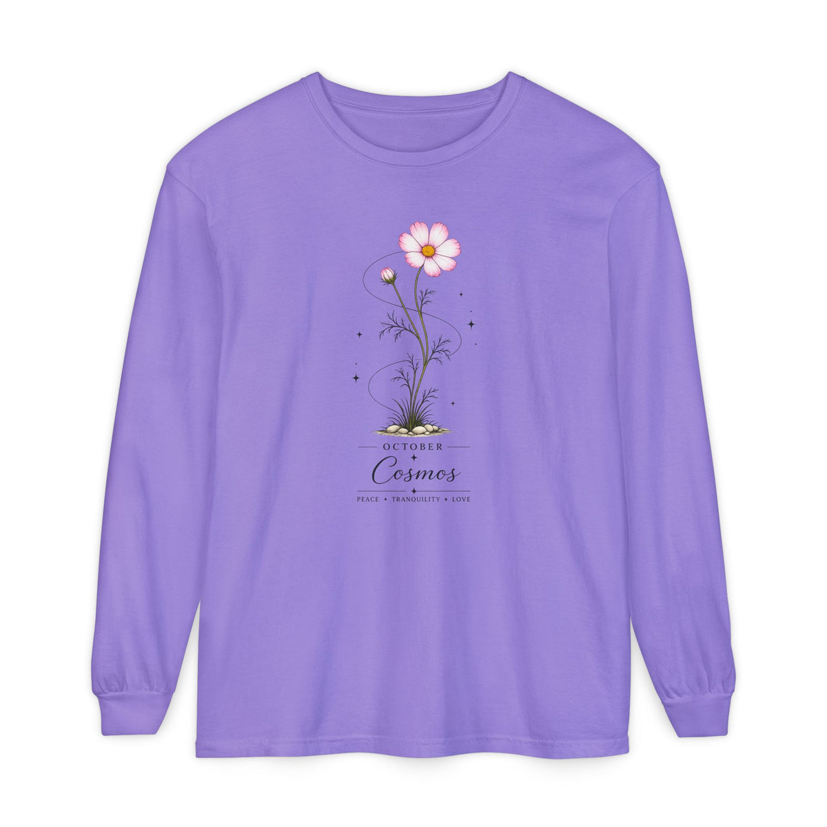 October Birth Flower Long Sleeve T-Shirt