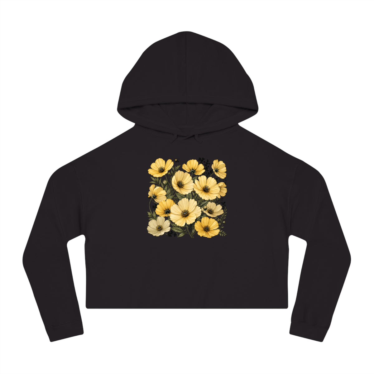 Golden Meadow Cropped Hooded Sweatshirt