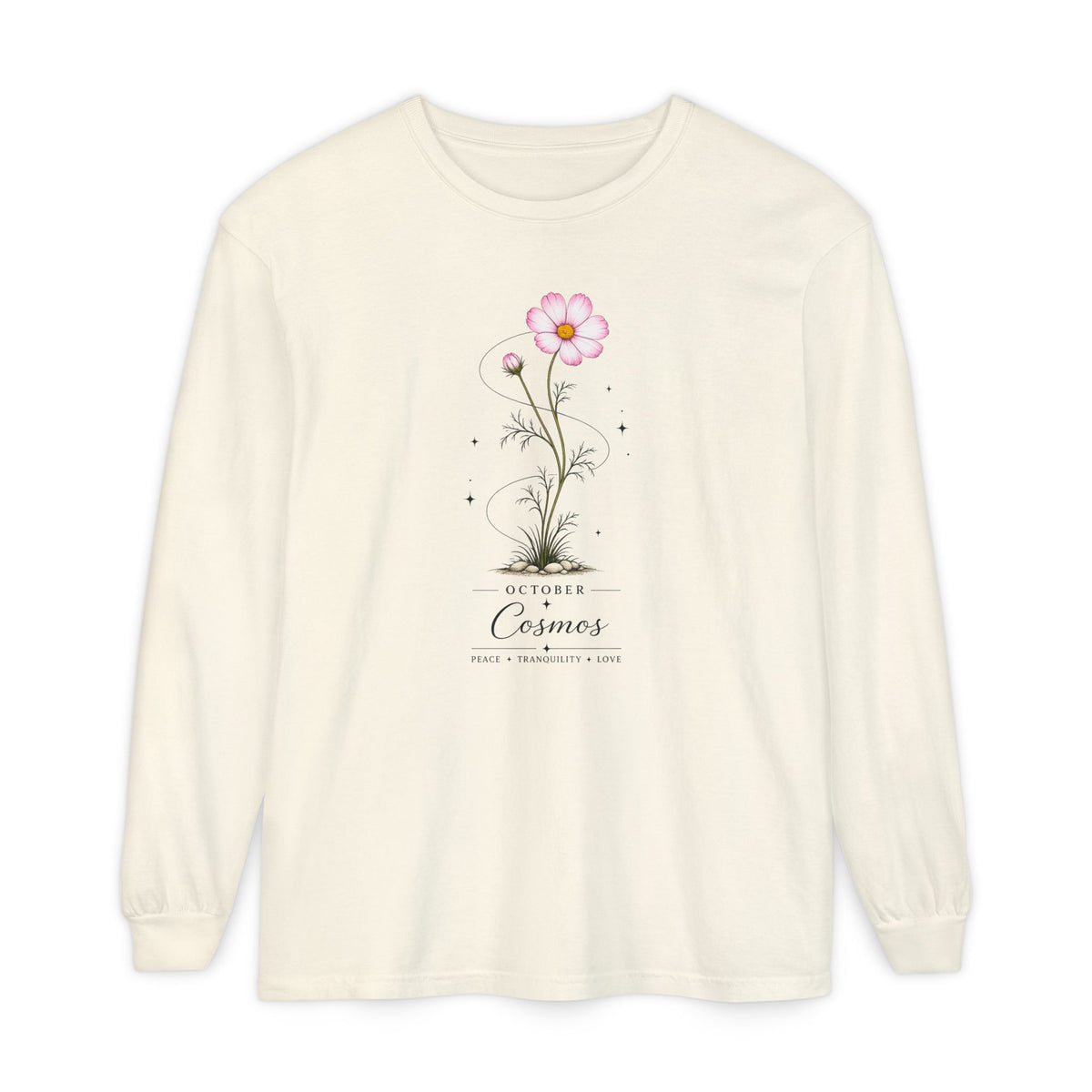 October Birth Flower Long Sleeve T-Shirt