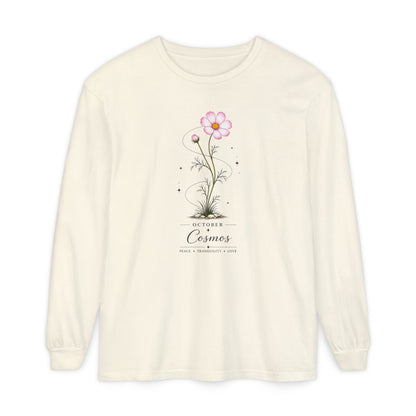 October Birth Flower Long Sleeve T-Shirt