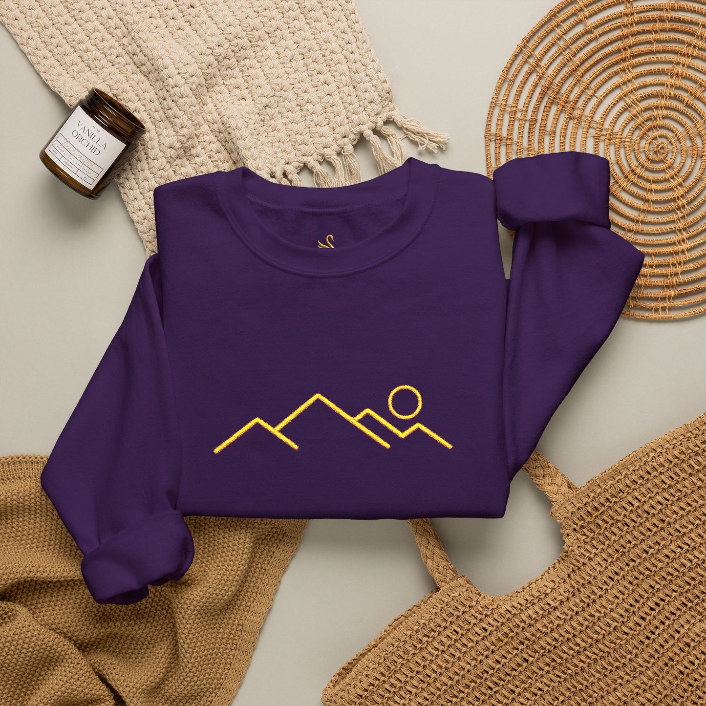Mountain Majesty Embroidered Sweatshirt