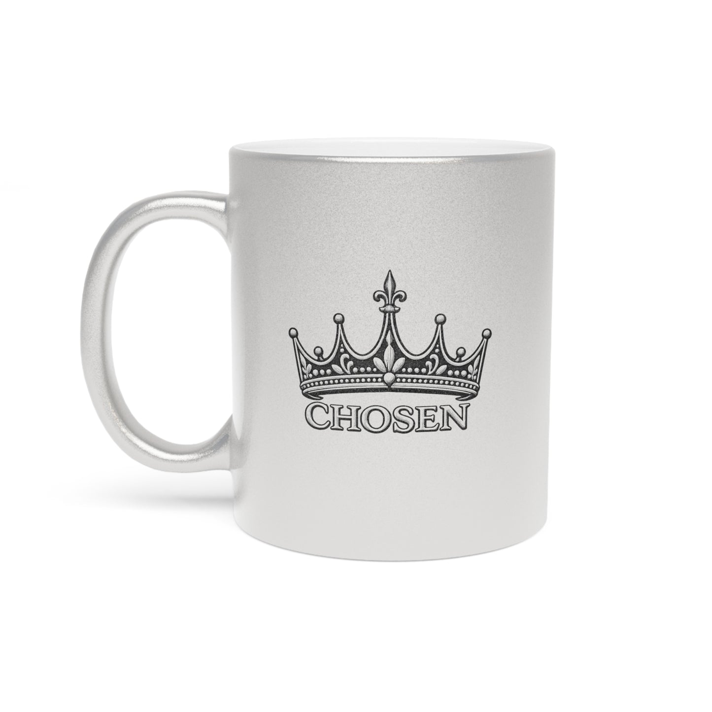 Chosen Crown Metallic Mug (Silver\Gold)