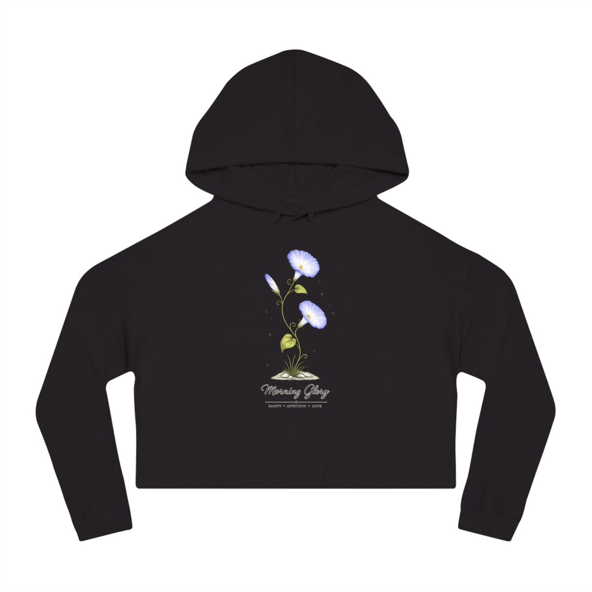 Morning Glory Cropped Hooded Sweatshirt