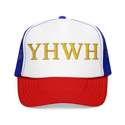 YHWH Embroidered Foam Trucker Hat