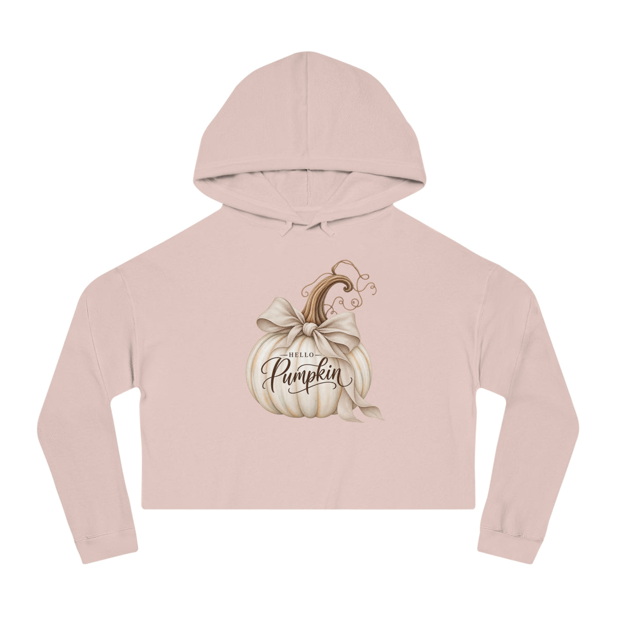 Pumpkin Charm Cropped Hooded Sweatshirt