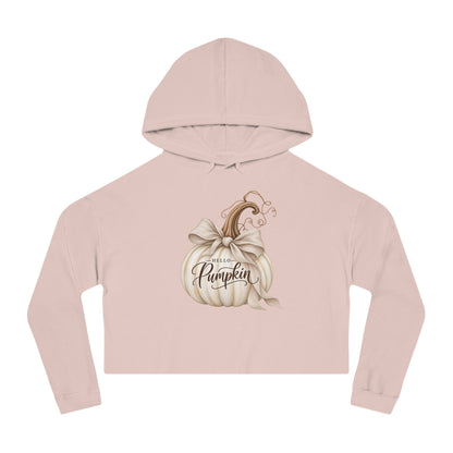 Pumpkin Charm Cropped Hooded Sweatshirt