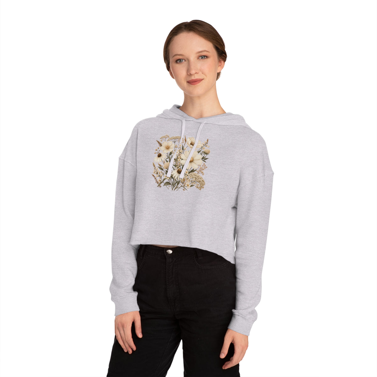 Quiet Grace Cropped Hooded Sweatshirt