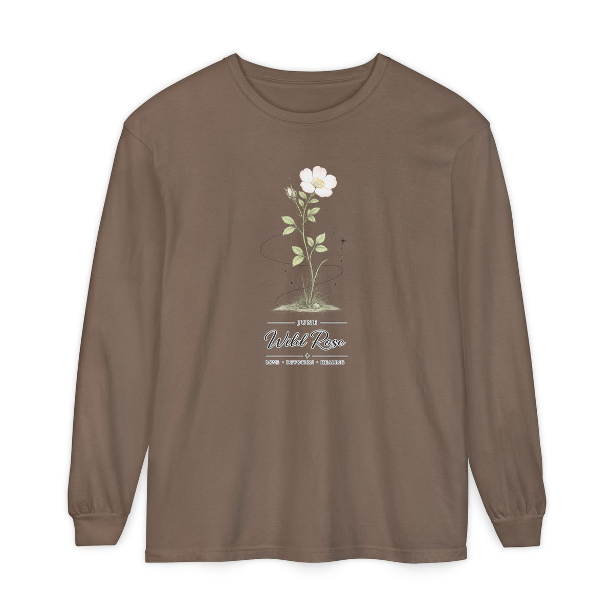June Birth Flower Long Sleeve T-Shirt