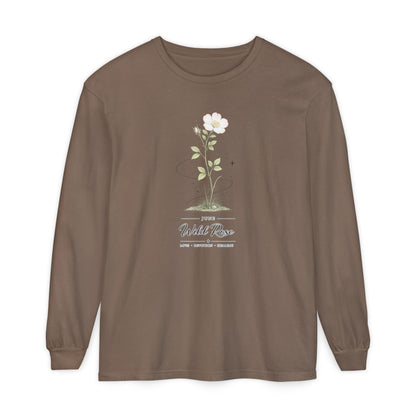 June Birth Flower Long Sleeve T-Shirt