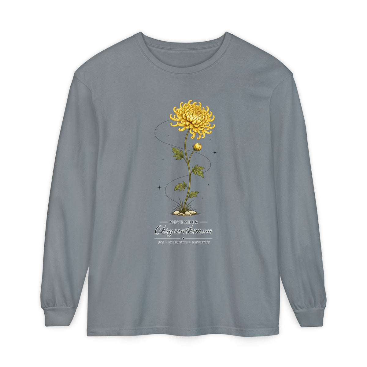 November Birth Flower Long Sleeve T-Shirt