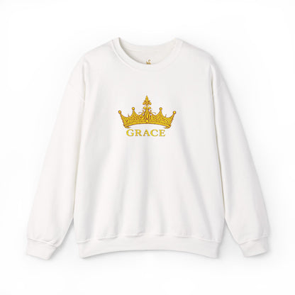 Grace Crown Embroidered Sweatshirt