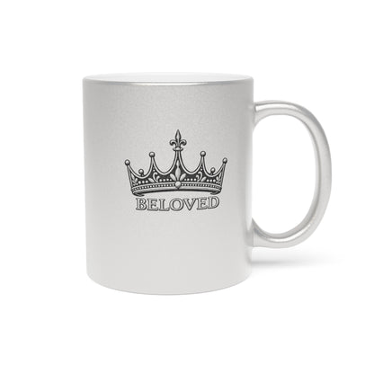 Beloved Crown Metallic Mug (Silver\Gold)
