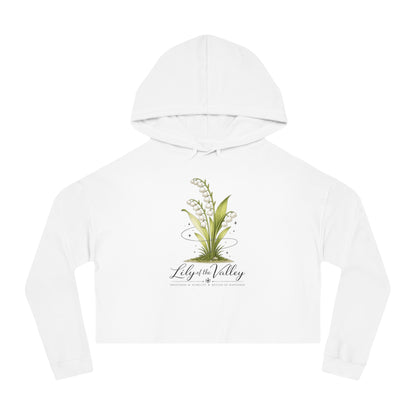 Lily of the Valley Cropped Hooded Sweatshirt