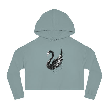 Unfold Cropped Hooded Sweatshirt