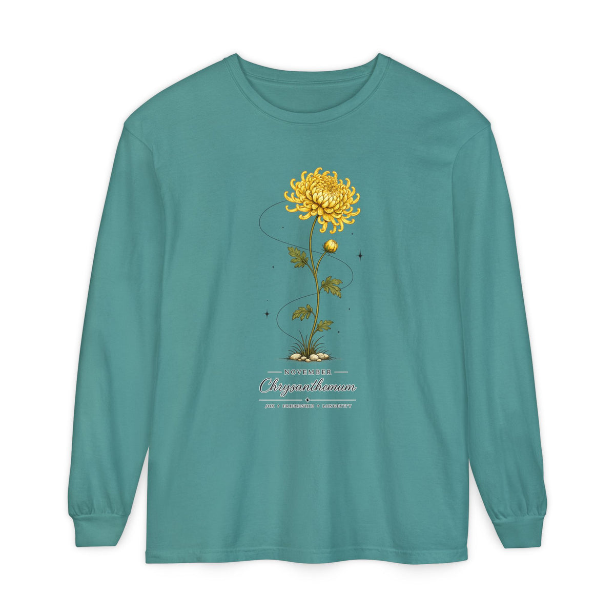 November Birth Flower Long Sleeve T-Shirt