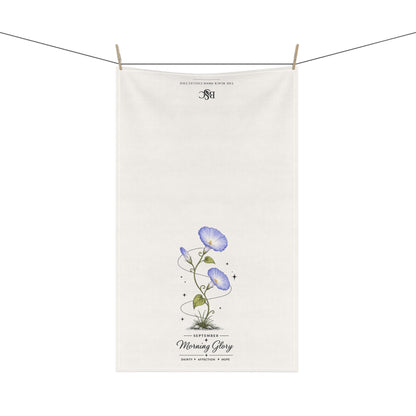 September Birth Flower Tea Towel