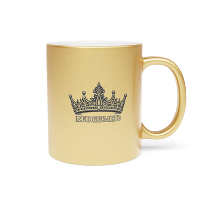 Redeemed Crown Metallic Mug (Silver\Gold)