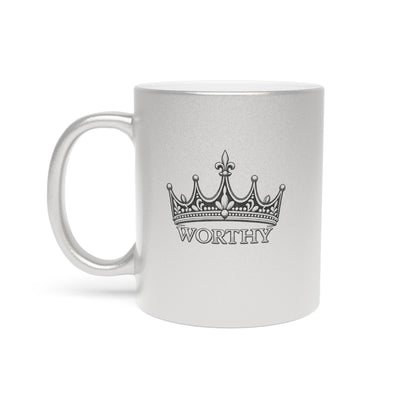 Worthy Crown Metallic Mug (Silver\Gold)