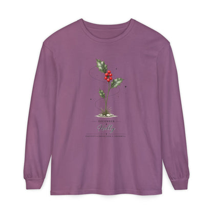 December Birth Flower Long Sleeve T-Shirt