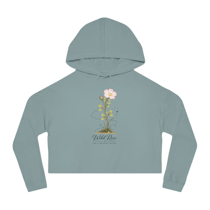 Wild Rose Cropped Hooded Sweatshirt