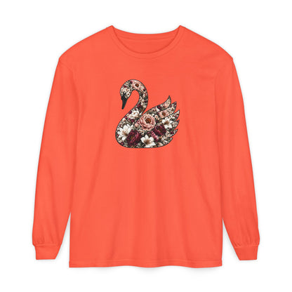 Peony and Plumage Long Sleeve T-Shirt