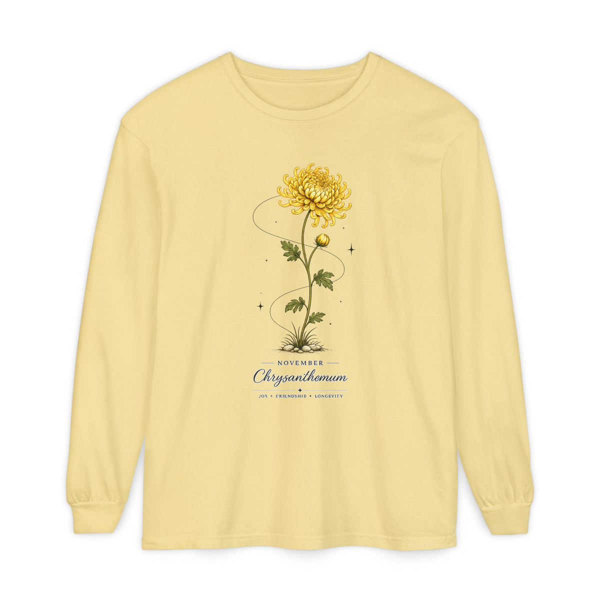 November Birth Flower Long Sleeve T-Shirt