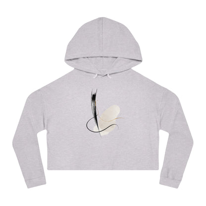 Contrast Cropped Hooded Sweatshirt