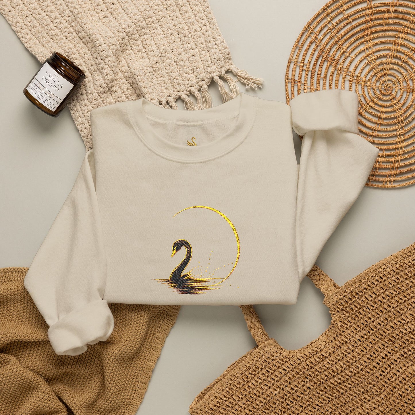 Moonlit Embroidered Sweatshirt
