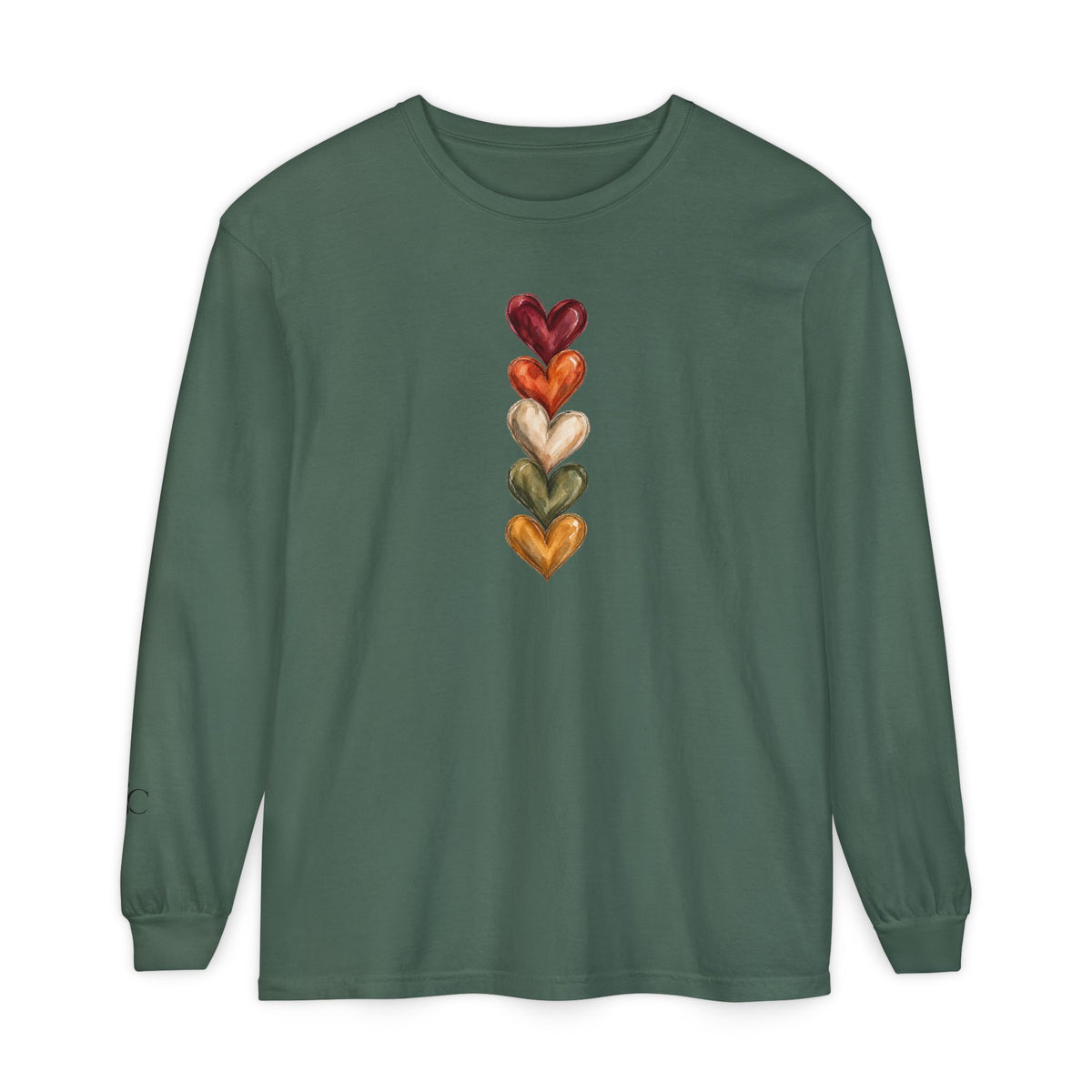 Hearts of Autumn Long Sleeve T-Shirt