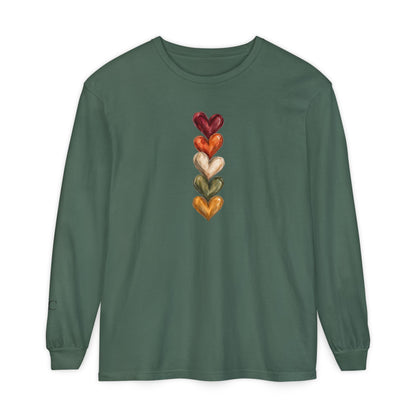 Hearts of Autumn Long Sleeve T-Shirt