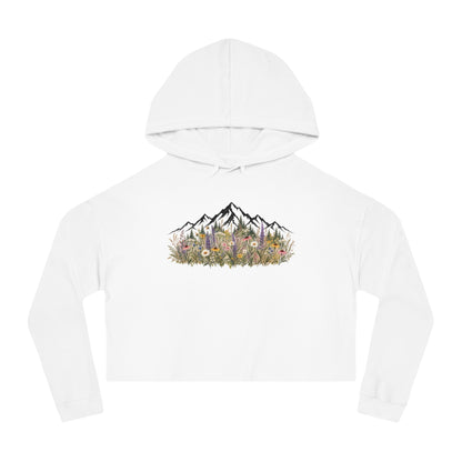Summit Blooms Cropped Hooded Sweatshirt