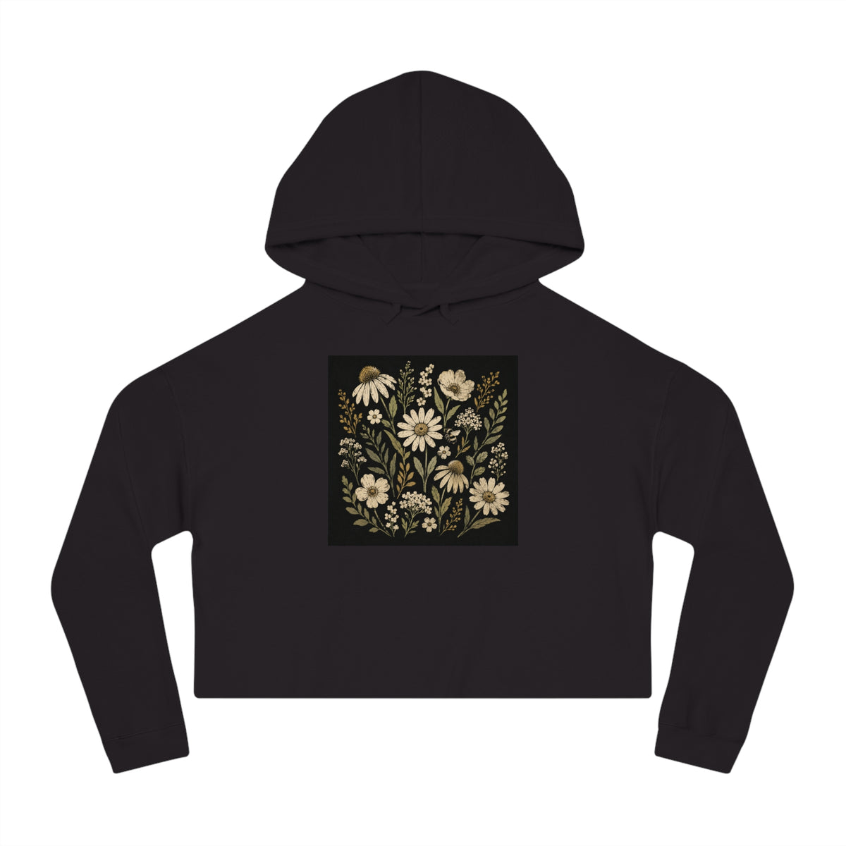 Grace After Dark Cropped Hooded Sweatshirt