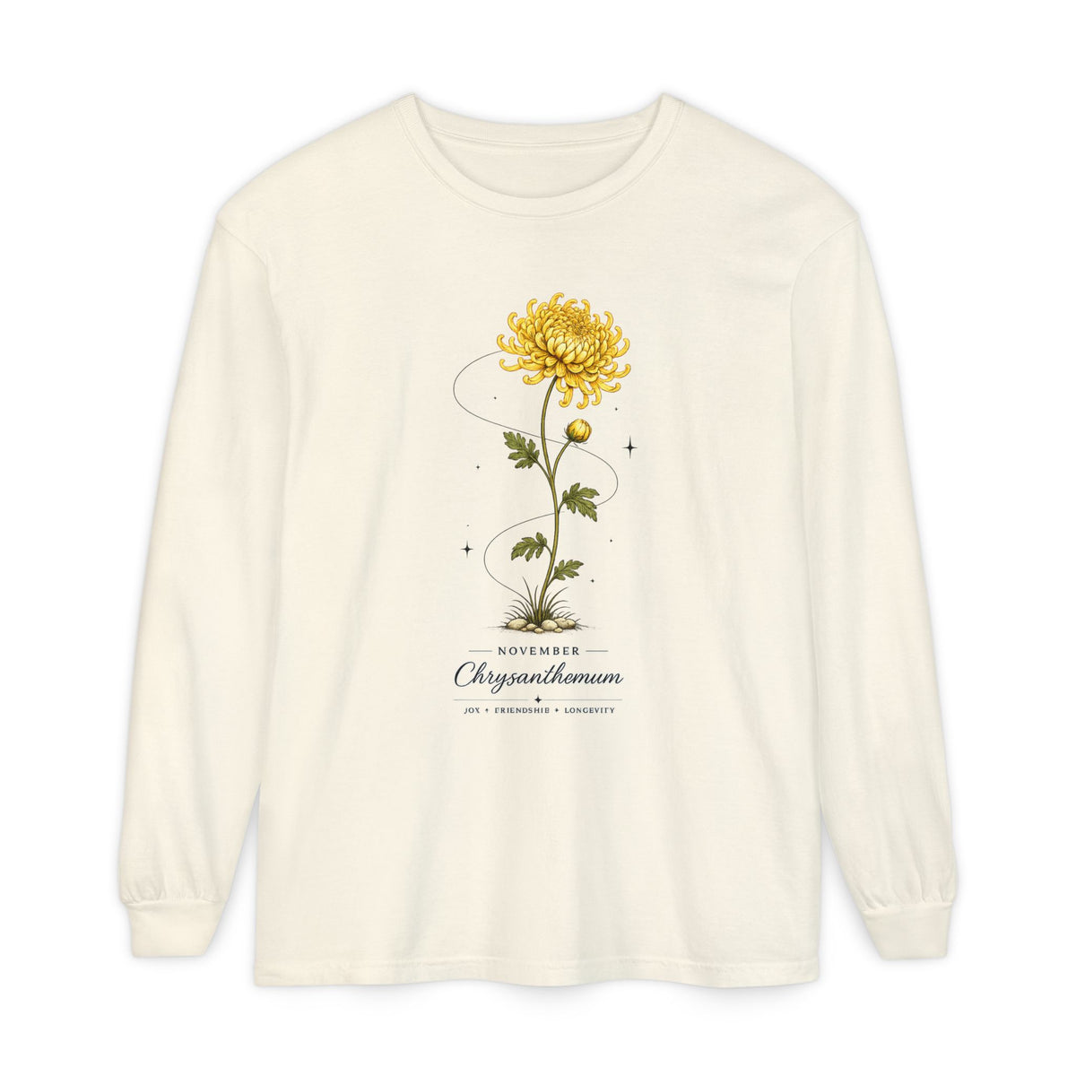 November Birth Flower Long Sleeve T-Shirt