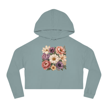 Grace In Bloom Cropped Hooded Sweatshirt
