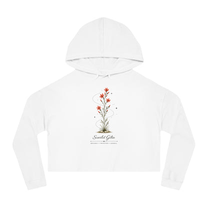 Scarlet Gilia Cropped Hooded Sweatshirt