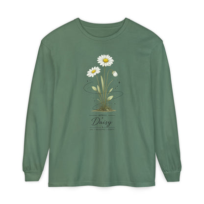 April Birth Flower Long Sleeve T-Shirt