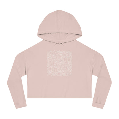 Autumn Whimsy Cropped Hooded Sweatshirt